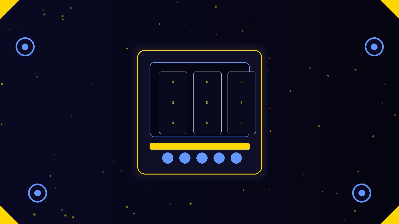 سلوت الليالي الذهبية مع نافذة القصر ونجوم السماء